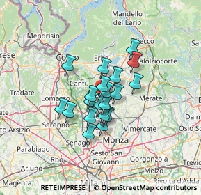 Mappa Via Alcide de Gasperi, 20833 Giussano MB, Italia (8.5845)