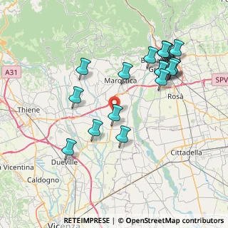 Mappa SP 248, 36060 Schiavon VI, Italia (8.11368)