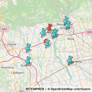 Mappa SP 248, 36060 Schiavon VI, Italia (6.94455)