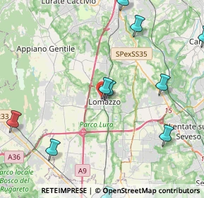 Mappa Viale Somaini, 22074 Lomazzo CO, Italia (5.67909)