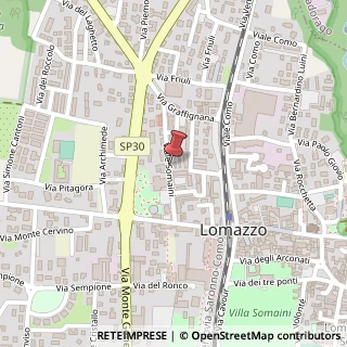 Mappa Viale somaini 54/b, 22074 Lomazzo, Como (Lombardia)