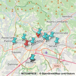 Mappa Via Pignolo, 24121 Bergamo BG, Italia (3.57333)