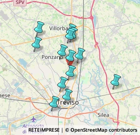 Mappa Via Fontane, 31050 Villorba TV, Italia (3.04923)