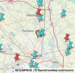Mappa Via Fontane, 31050 Villorba TV, Italia (6.112)