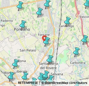 Mappa Via Fontane, 31050 Villorba TV, Italia (3.264)