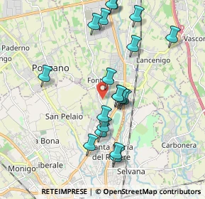 Mappa Via Fontane, 31050 Villorba TV, Italia (1.90105)