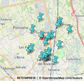 Mappa Via Fontane, 31050 Villorba TV, Italia (1.5775)