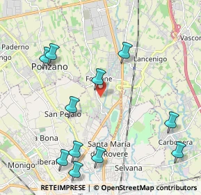 Mappa Via Fontane, 31050 Villorba TV, Italia (2.45727)