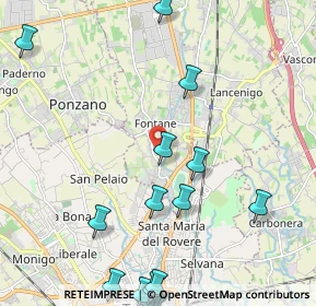 Mappa Via Fontane, 31050 Villorba TV, Italia (2.91875)