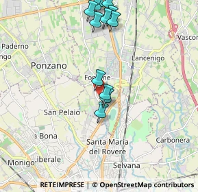 Mappa Via Fontane, 31050 Villorba TV, Italia (2.07917)