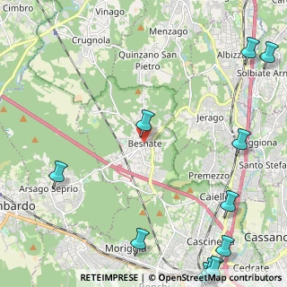 Mappa Via San Martino, 21010 Besnate VA, Italia (3.54273)