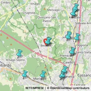 Mappa Via San Martino, 21010 Besnate VA, Italia (2.81235)
