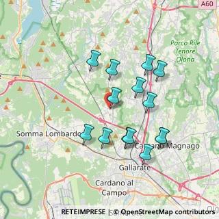Mappa Via San Martino, 21010 Besnate VA, Italia (3.35429)