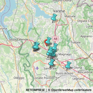 Mappa Via San Martino, 21010 Besnate VA, Italia (5.51)