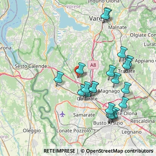 Mappa Via San Martino, 21010 Besnate VA, Italia (8.573)