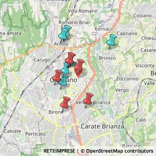 Mappa Via Don Carlo Gnocchi, 20833 Giussano MB, Italia (1.34833)