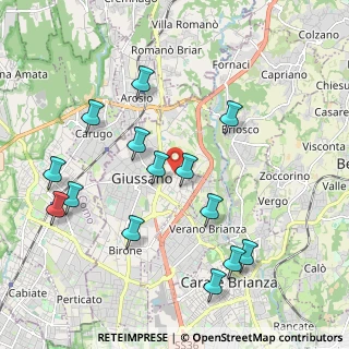 Mappa Via Don Carlo Gnocchi, 20833 Giussano MB, Italia (2.14357)