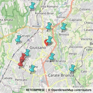 Mappa Via Don Carlo Gnocchi, 20833 Giussano MB, Italia (2.33364)