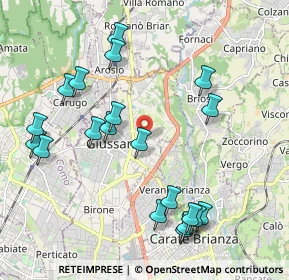 Mappa Via Don Carlo Gnocchi, 20833 Giussano MB, Italia (2.2315)