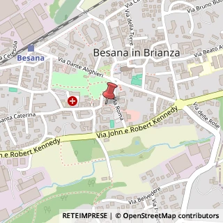 Mappa Via Parravicini, 4, 20842 Besana in Brianza, Monza e Brianza (Lombardia)