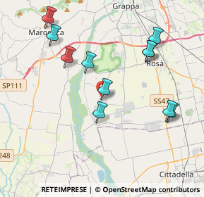 Mappa Via Lazzaretto, 36056 Tezze sul Brenta VI, Italia (4.06273)