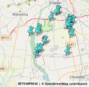 Mappa Via Lazzaretto, 36056 Tezze sul Brenta VI, Italia (3.858)