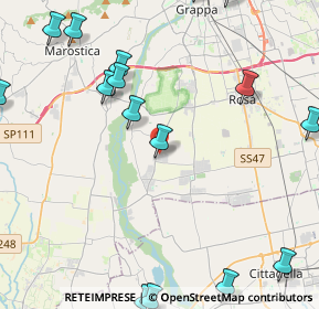 Mappa Via Lazzaretto, 36056 Tezze sul Brenta VI, Italia (6.337)