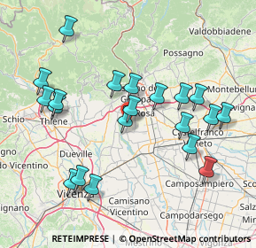 Mappa Via Lazzaretto, 36056 Tezze sul Brenta VI, Italia (15.825)