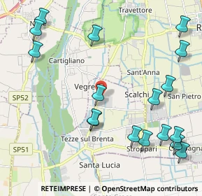 Mappa Via Lazzaretto, 36056 Tezze sul Brenta VI, Italia (2.63647)