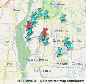 Mappa Via Lazzaretto, 36056 Tezze sul Brenta VI, Italia (1.60063)