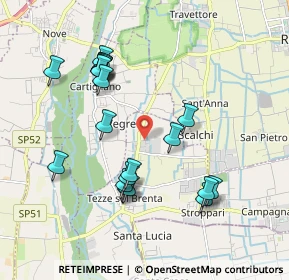 Mappa Via Lazzaretto, 36056 Tezze sul Brenta VI, Italia (1.8885)