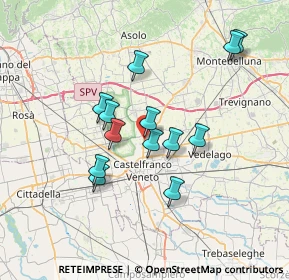 Mappa Via Kennedy, 31039 Vallà TV, Italia (6.05077)