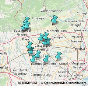 Mappa Via Kennedy, 31039 Vallà TV, Italia (12.30111)