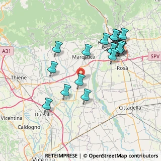 Mappa Via Europa, 36060 Schiavon VI, Italia (8.01105)