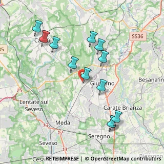 Mappa Via 4 Novembre, 22066 Mariano Comense CO, Italia (3.98167)