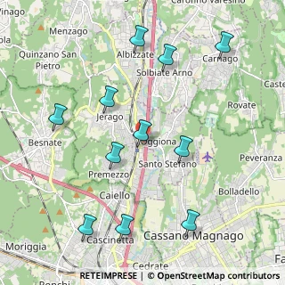 Mappa Via IV Novembre, 21040 Cavaria Con Premezzo VA, Italia (2.25909)