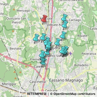 Mappa Via IV Novembre, 21040 Cavaria Con Premezzo VA, Italia (1.21474)