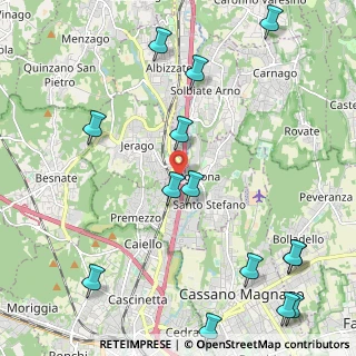 Mappa Via IV Novembre, 21040 Cavaria Con Premezzo VA, Italia (2.84714)