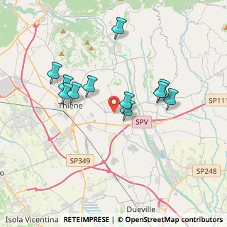 Mappa Via degli Olmi, 36030 Sarcedo VI, Italia (3.35364)