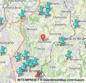 Mappa Via Ferrante Brioschi, 20842 Besana in Brianza MB, Italia (3.065)