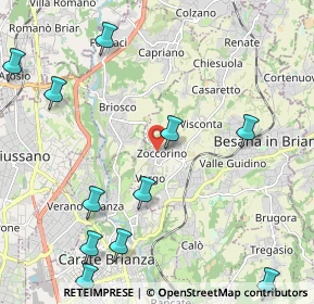 Mappa Via Ferrante Brioschi, 20842 Besana in Brianza MB, Italia (2.77818)