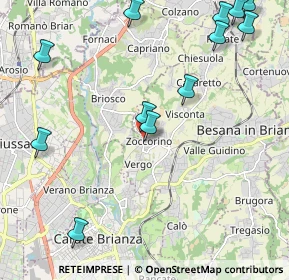 Mappa Via Ferrante Brioschi, 20842 Besana in Brianza MB, Italia (2.70583)