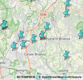 Mappa Via Ferrante Brioschi, 20842 Besana in Brianza MB, Italia (6.203)