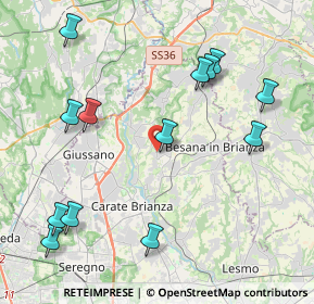 Mappa Via Ferrante Brioschi, 20842 Besana in Brianza MB, Italia (4.79154)