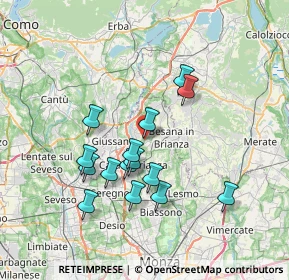 Mappa Via Ferrante Brioschi, 20842 Besana in Brianza MB, Italia (6.454)