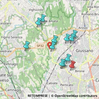 Mappa Via Dante Alighieri, 22066 Mariano Comense CO, Italia (1.76667)