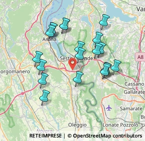 Mappa Via Asseri, 28053 Castelletto sopra Ticino NO, Italia (6.989)