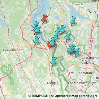 Mappa Via Asseri, 28053 Castelletto sopra Ticino NO, Italia (6.26588)