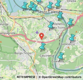 Mappa Via Asseri, 28053 Castelletto sopra Ticino NO, Italia (2.56417)