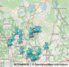 Mappa Via delle Rose, 20842 Besana In Brianza MB, Italia (8.5965)